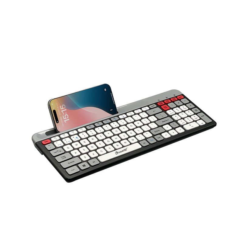 Rechargeable Type C Portable Mobile Phone Pad Holder 78 Scissor Keys BT Wireless Keyboard Card Slot US Layout for Traveling Business